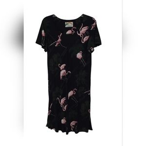 Paradise Found women's vintage shift dress Small pelican print made in Hawaii
